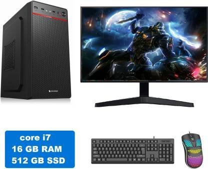 DZAB Core i7 (16 GB / 512 GB / Windows 11) Assembled Desktop Computer??(20 inch Display)