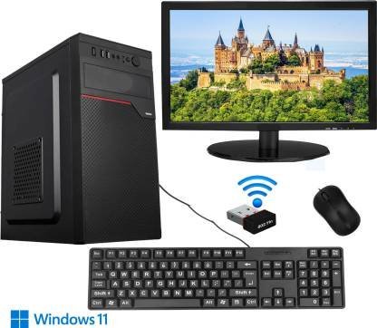 INTECHVISION Intel Core i3 (8 GB / 500 GB / Windows 10) Assembled Desktop Computer??(19 inch Display)