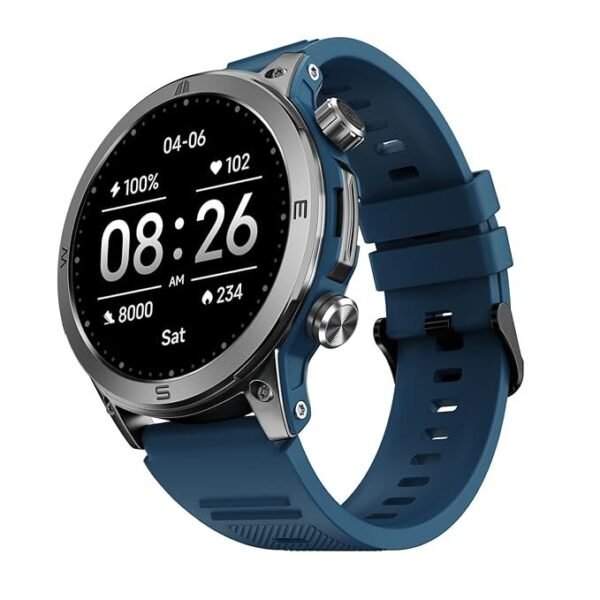 Noise Endeavour Rugged Design 1.46" AMOLED Display Smart Watch, BT Calling, SoS Feature, Rapid Health & 100+ Sports Modes- (Teal Blue)