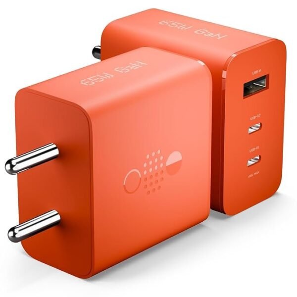 AILKIN 65W CMF by Nothing Gan Trio Charger Adapter | 3 Port USB Type C to A Fast Wall Charging Adaptor Compatible with CMF Phone 1/Nothing Phone 2a Plus/Phone 2A/Phone 2/Samsung Galaxy S24 Ultra