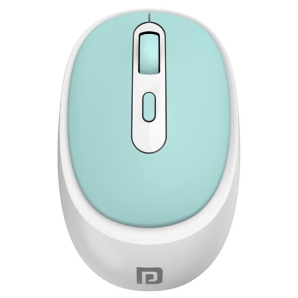 Portronics Toad 27 Wireless Mouse, Silent Buttons, 2.4 GHz with USB Nano Dongle for PC/Mac/Laptop, Auto Power Saving Mode, Adjustable DPI Button(Green)
