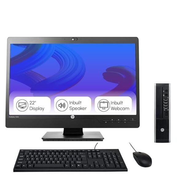 HP Elite Ultra-Slim 22" HD All-in-One Desktop Computer Set (Intel Core i5 3rd Gen| 8 GB RAM| 500 GB HDD| 22" HD LED Monitor| KB & Mouse| Speakers| WiFi| Windows 10 Pro| MS Office)
