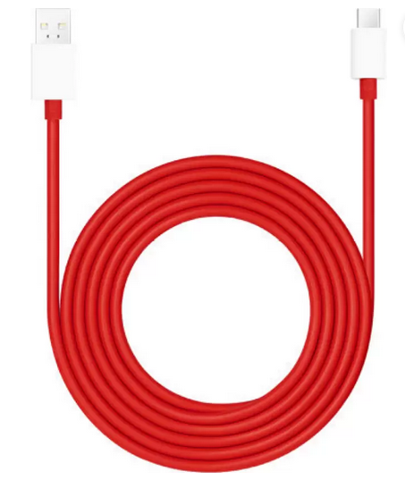 OnePlus USB Type C Cable 10 A 1.5 m (OnePlus Original Pouch Pack)-SUPERVOOC, VOOC, DASH, WARP, QC- DL129  (Compatible with OnePlus Open/OnePlus 11/OnePlus 11R/OnePlus 10 Pro/OnePlus 10R/OnePlus 9R, Red, One Cable)
