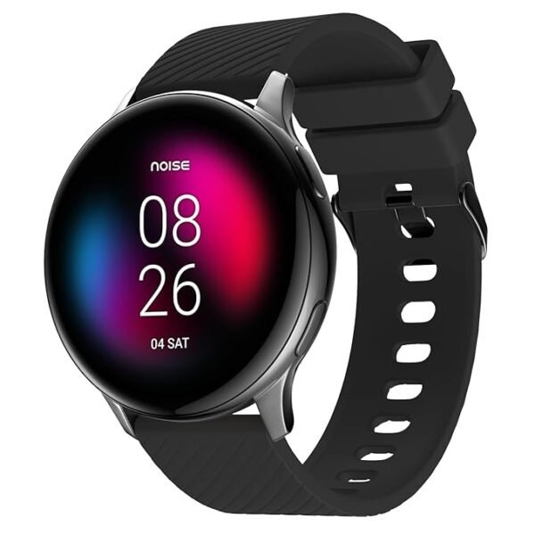 Noise Newly Launched NoiseFit Vortex with 1.46" AMOLED Display Bluetooth Calling Smart Watch, IP68 Rating, Metallic Build & High Resolution Smartwatch for Men & Women (Jet Black)
