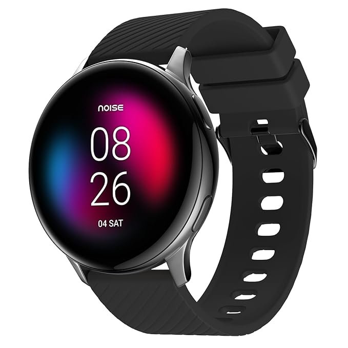 Noise Newly Launched NoiseFit Vortex with 1.46" AMOLED Display Bluetooth Calling Smart Watch, IP68 Rating, Metallic Build & High Resolution Smartwatch for Men & Women (Jet Black)